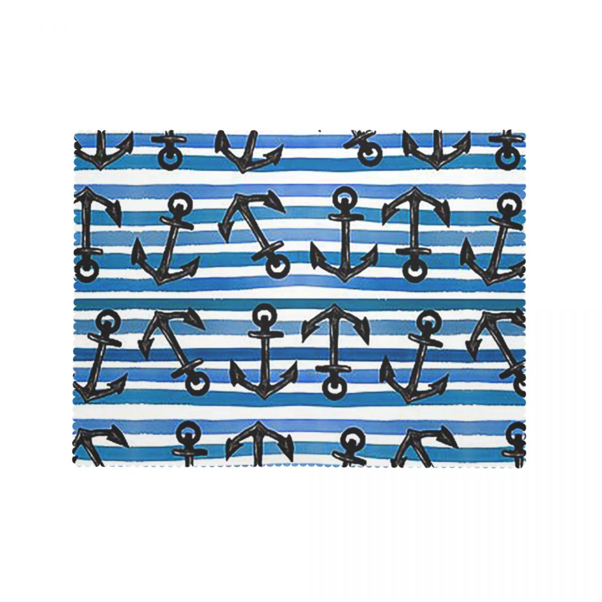 Nautical Blue Anchors Rectangu - Desk Setup Wallpaper ulasan dan harga