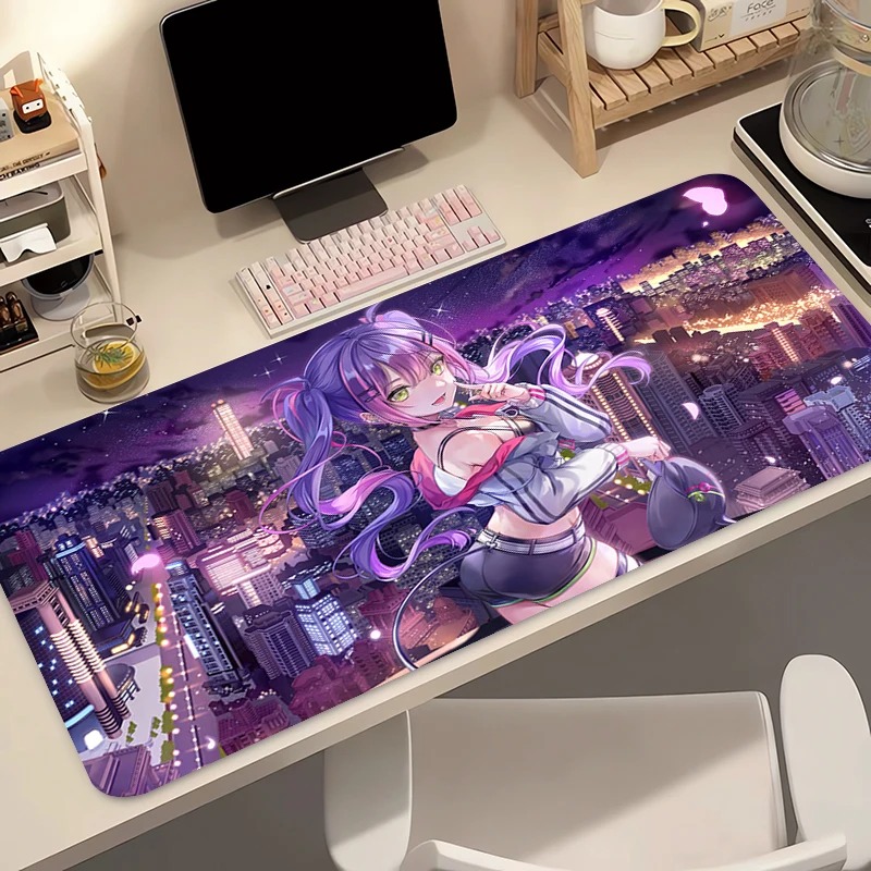 Large Waifu 90x40cm Dark Angel - Desk Setup Dark ulasan dan harga