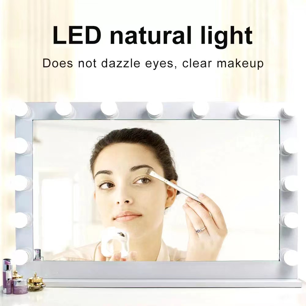 LED Light Paste Mirror Makeup  - Desk Setup Lighting ulasan dan harga