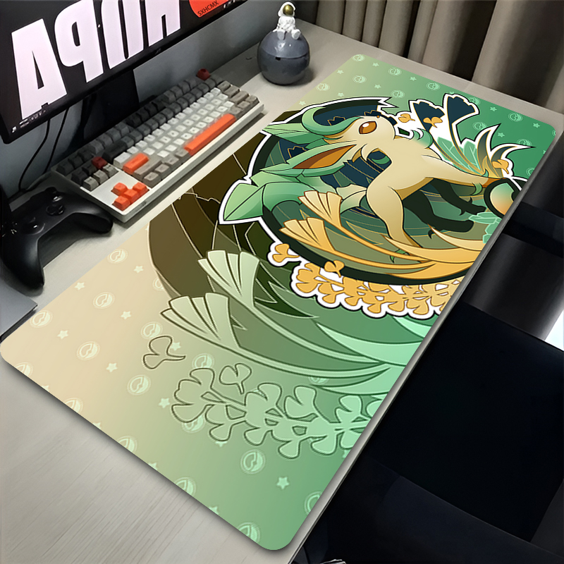 Mouse Pad Gamer P-pokemon Leaf - Desk Setup Ergonomic ulasan dan harga