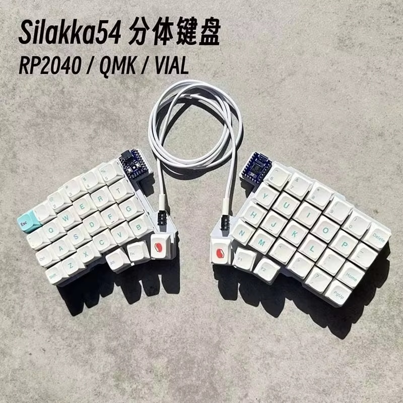 Silakka54 Ergonomic Split Mech - Desk Setup Programmer ulasan dan harga
