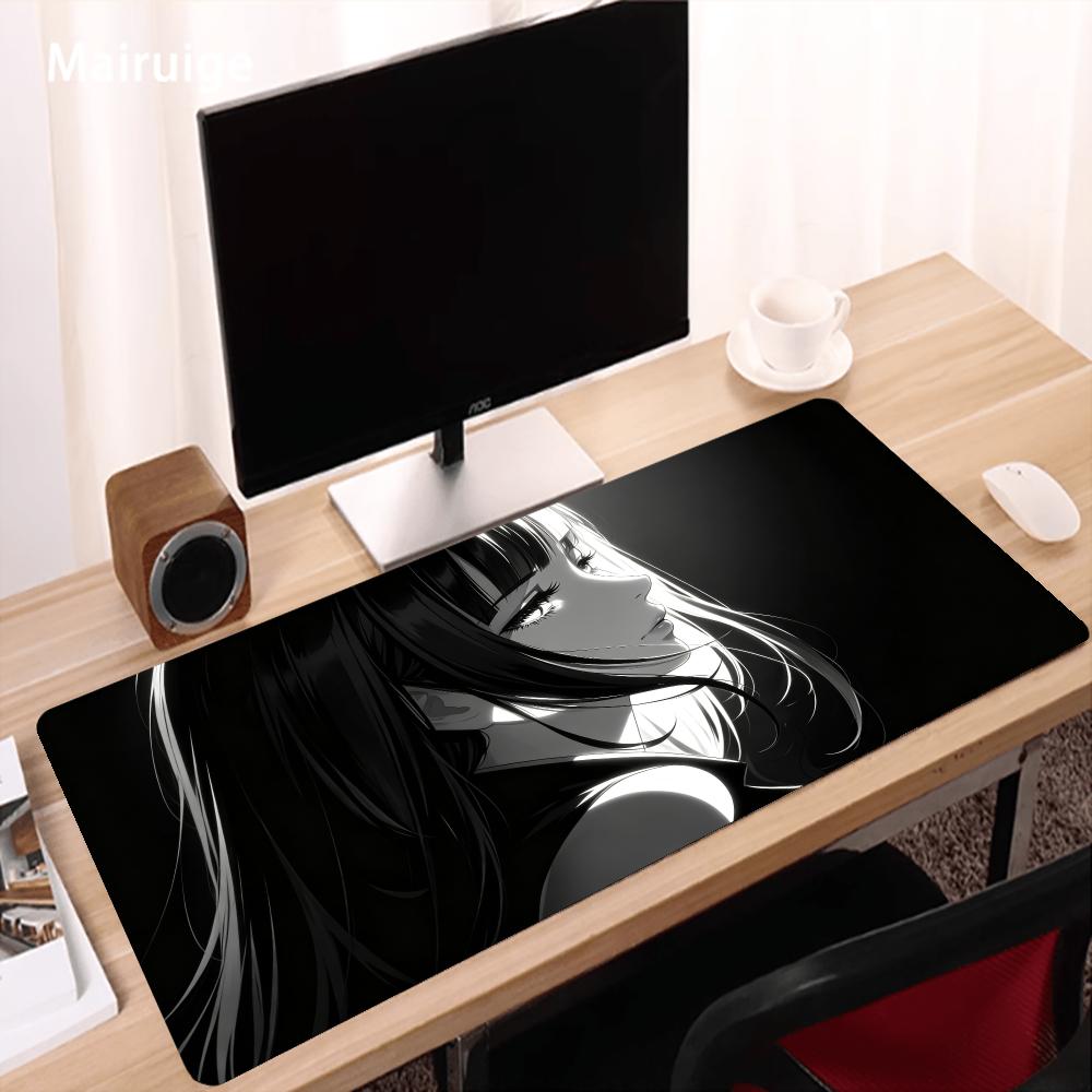 Dark Anime Girl Mouse Pad Desk - Desk Setup Gaming And Work ulasan dan harga