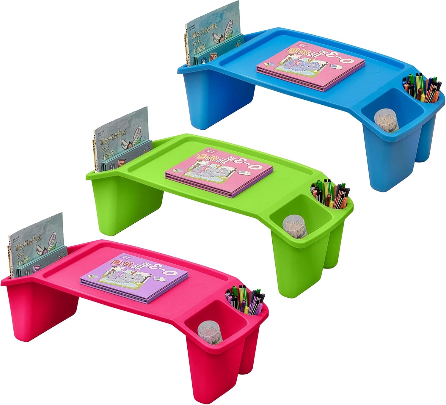 Set of 3 Portable Lap Desks wi - Desk Setup Blue ulasan dan harga
