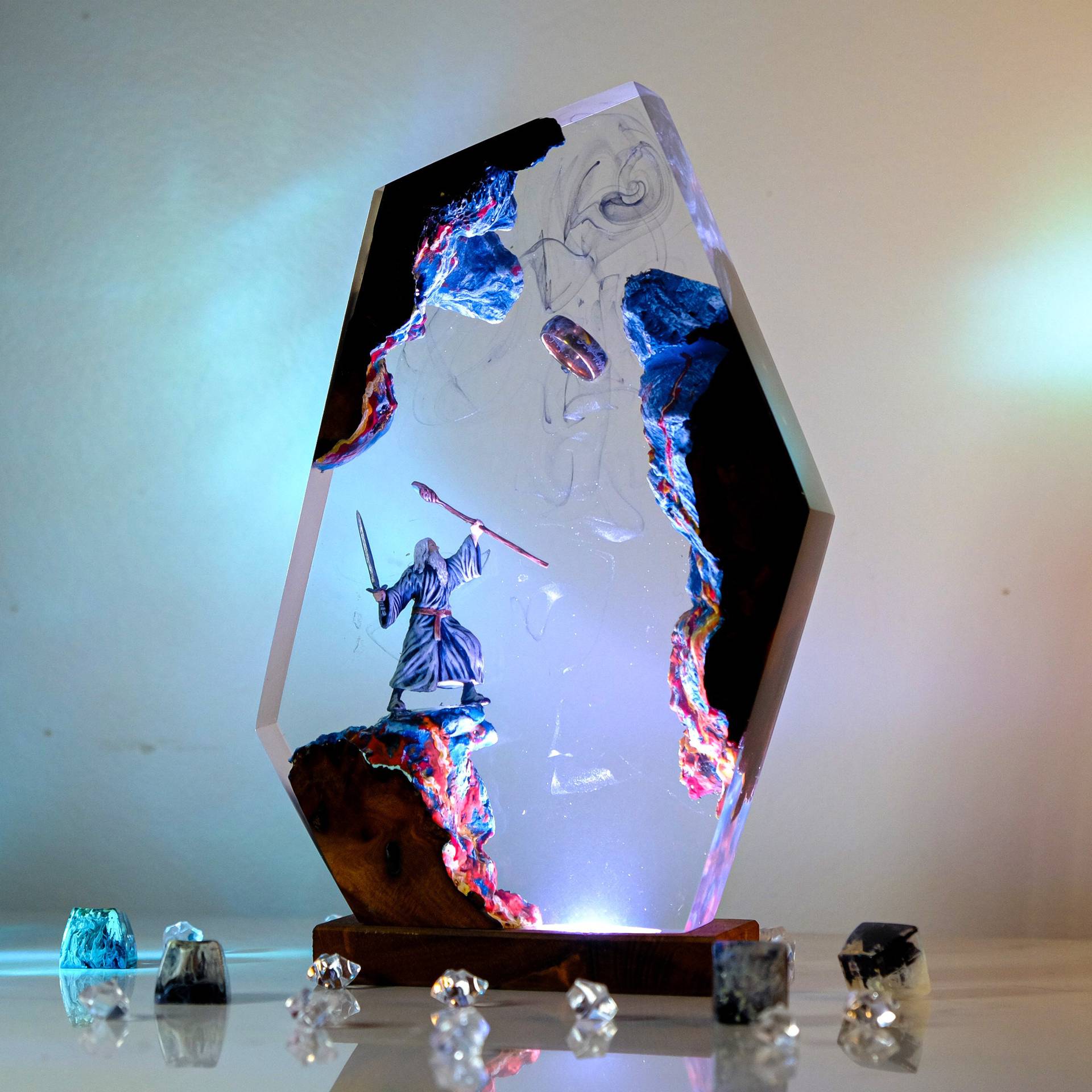 Movie Scence Figure Table Resi - Desk Setup Lighting ulasan dan harga