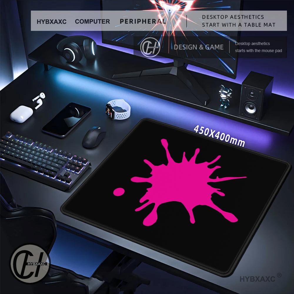 HYBXAXC Pink Splash Ink Art Sm - Desk Setup Gaming And Work ulasan dan harga