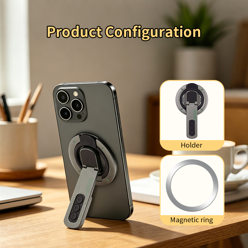 Double-Sided Magnetic Phone Ri - Desk Setup Stand ulasan dan harga