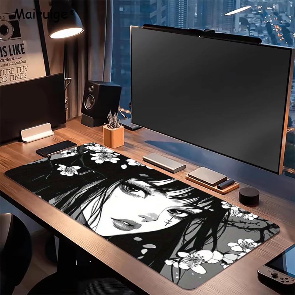 Sakura Girl Extra Large Fabric - Desk Setup Gaming And Work ulasan dan harga
