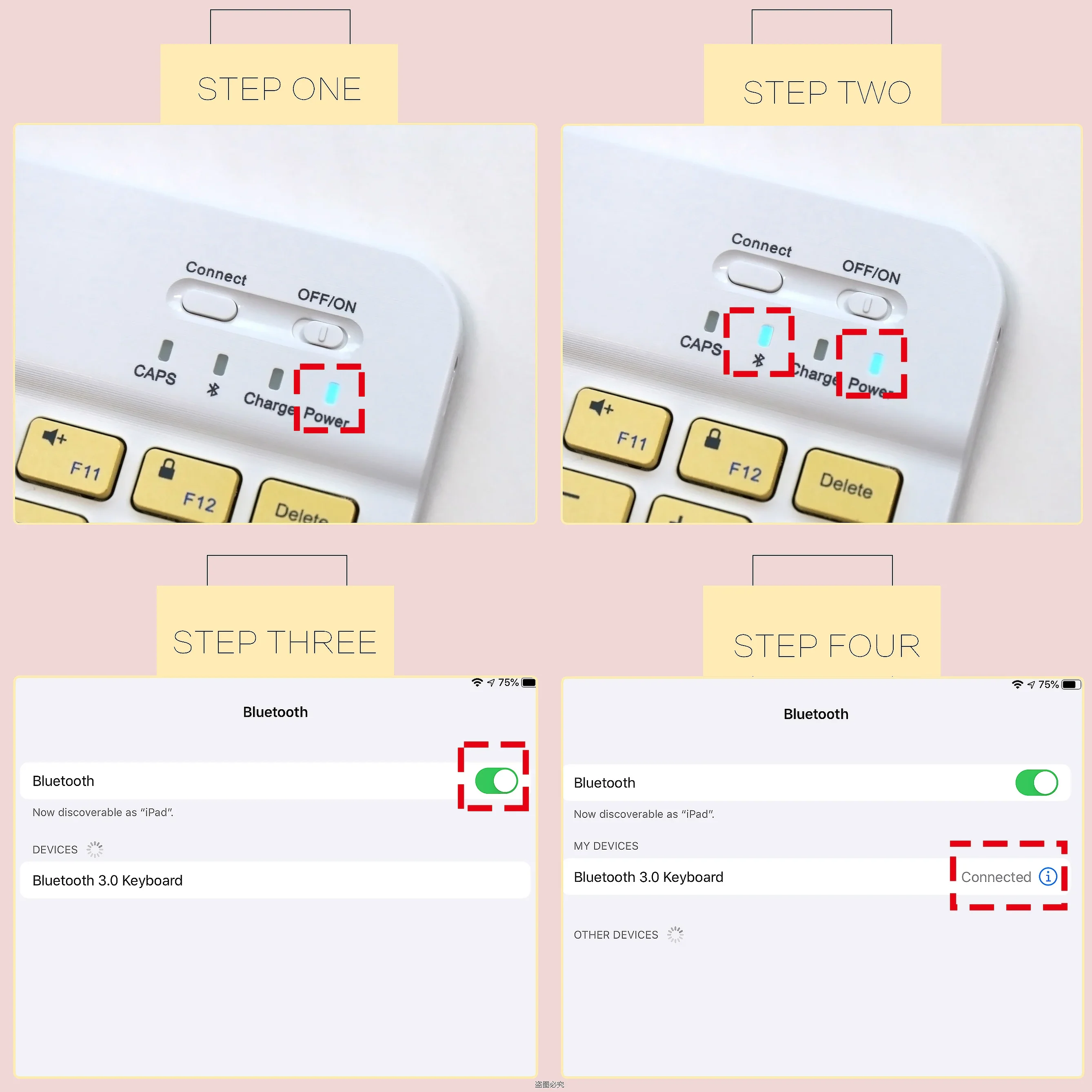 Colorful Candy Bluetooth Keybo - Desk Setup Ipad ulasan dan harga