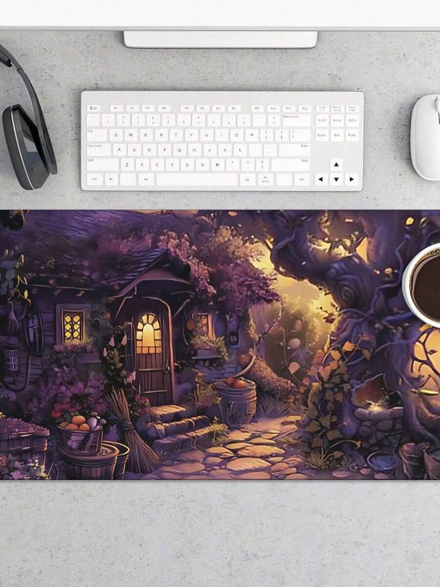 Large Gaming Mouse Pad With Fa - Desk Setup Gaming And Work ulasan dan harga