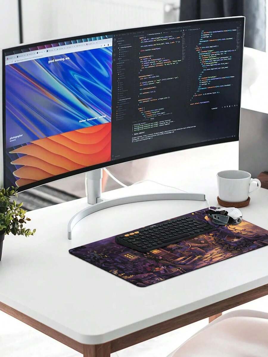 Large Gaming Mouse Pad With Fa - Desk Setup Gaming And Work ulasan dan harga