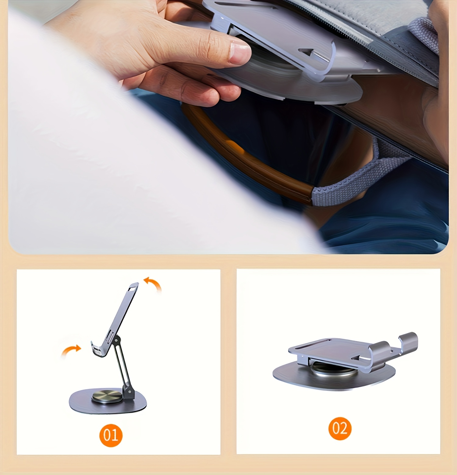 Sturdy Metal Foldable Phone St - Desk Setup Gear ulasan dan harga
