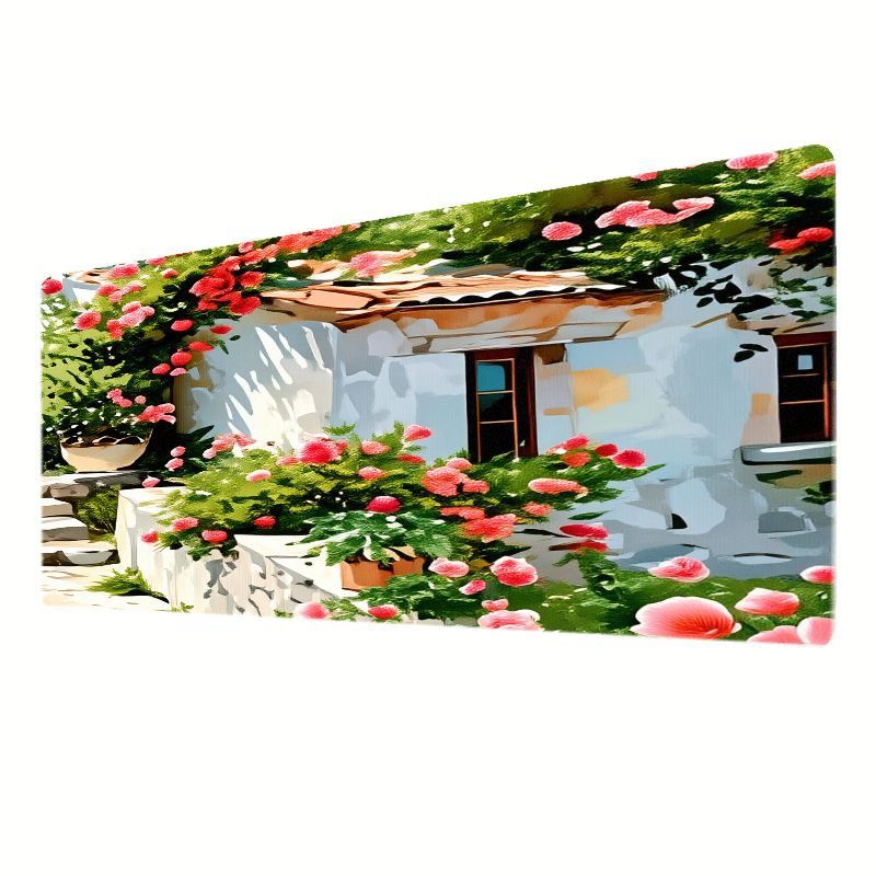 Creative Iron Art Mouse Pad Co - Desk Setup With Plants ulasan dan harga