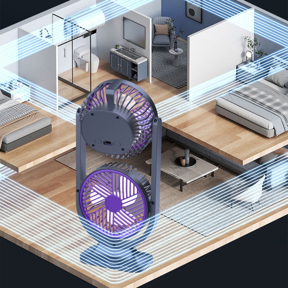 5 Gear Dual-Head Desktop Fan N - Desk Setup Gear ulasan dan harga