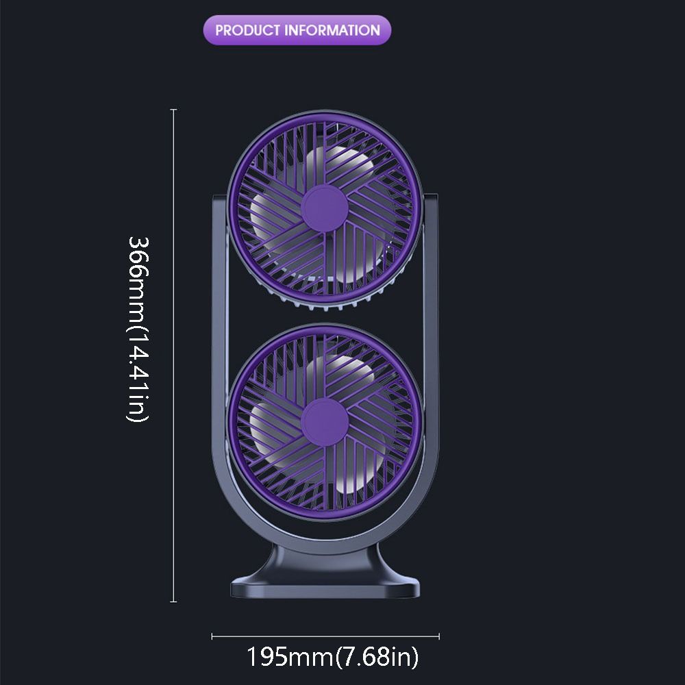 5 Gear Dual-Head Desktop Fan N - Desk Setup Gear ulasan dan harga
