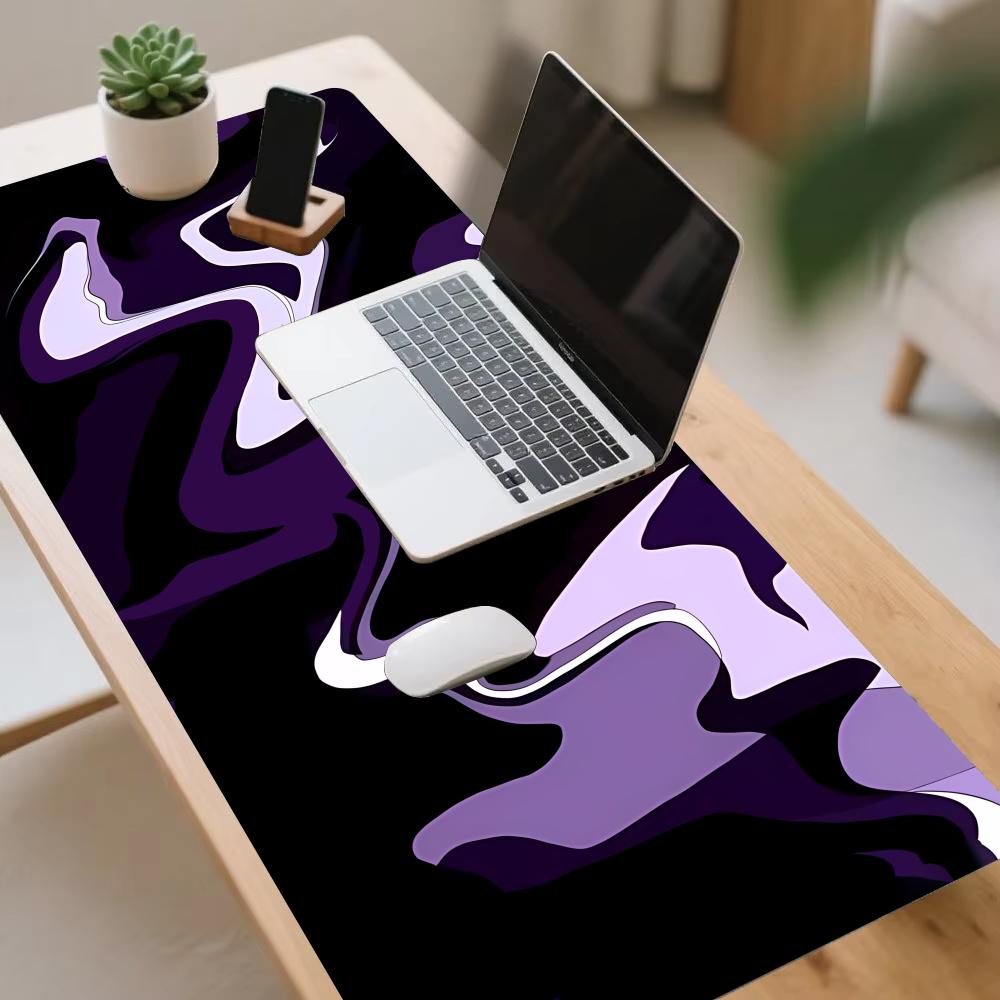 Playmat Purple Black Fluid Mou - Desk Setup Gadgets ulasan dan harga