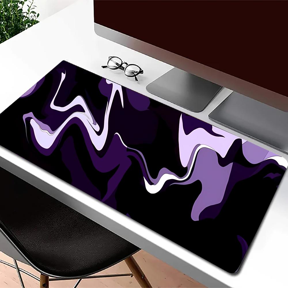Playmat Purple Black Fluid Mou - Desk Setup Gadgets ulasan dan harga