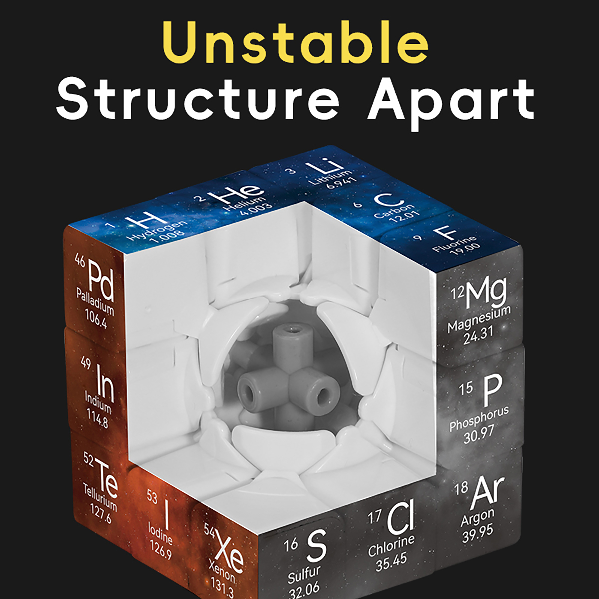 Magic Cube 3x3x3 3D UV Periodi - Desk Setup Dark ulasan dan harga