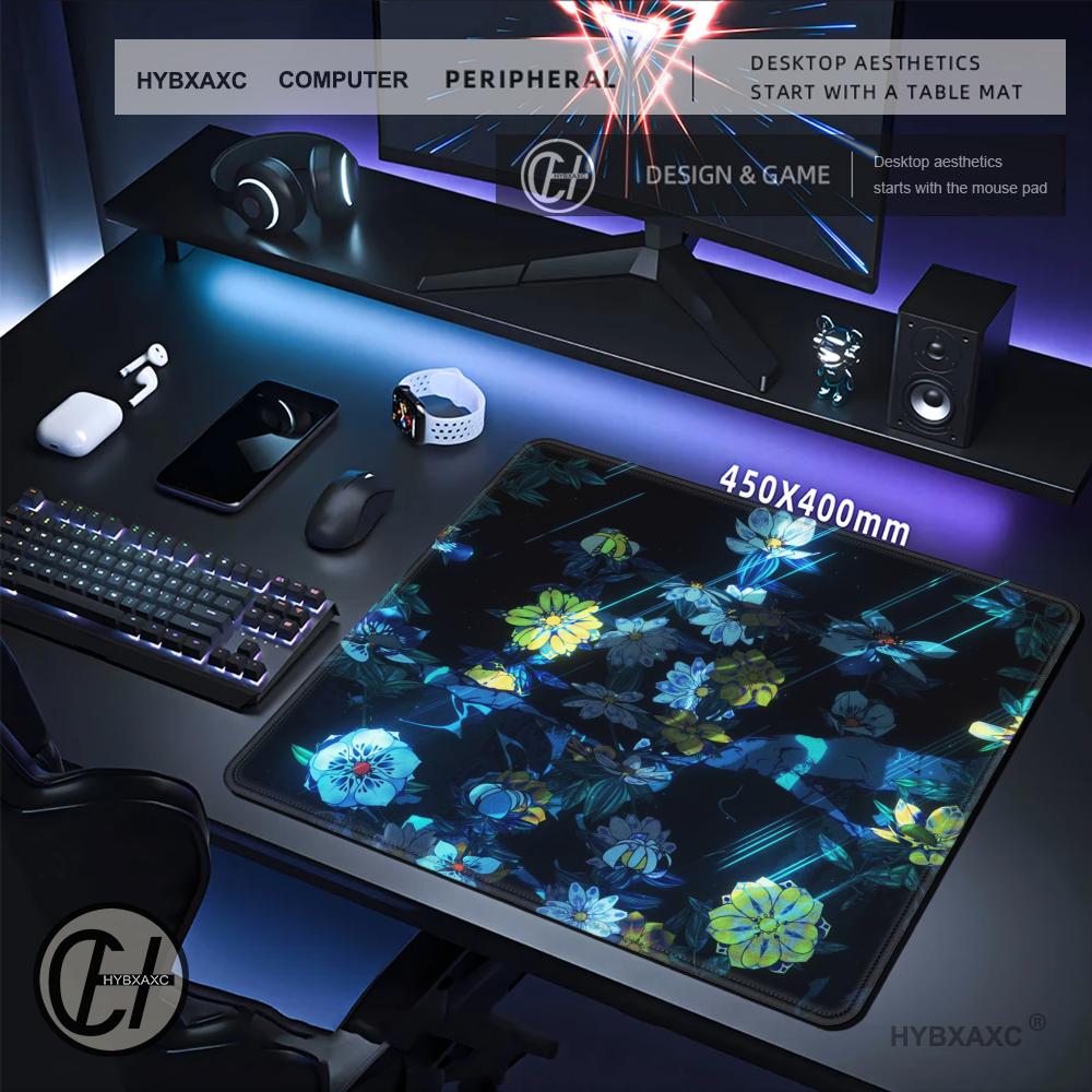 HYBXAXC Dark Floral Manga Back - Desk Setup Dark ulasan dan harga
