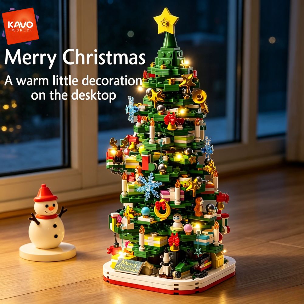 KAVOWORLD 1024pcs Christmas Tr - Desk Setup Gift Ideas ulasan dan harga