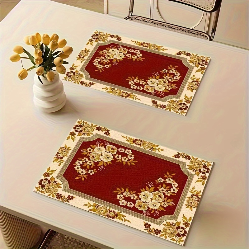 Light Luxury Wine Red Floral P - Desk Setup Lighting ulasan dan harga