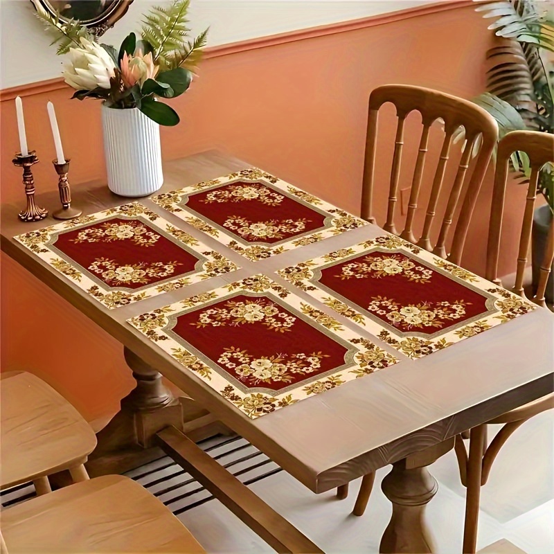 Light Luxury Wine Red Floral P - Desk Setup Lighting ulasan dan harga